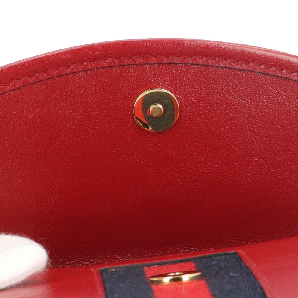 GUCCI Authentic Red Leather Shoulder Bag - Picture 7 of 8